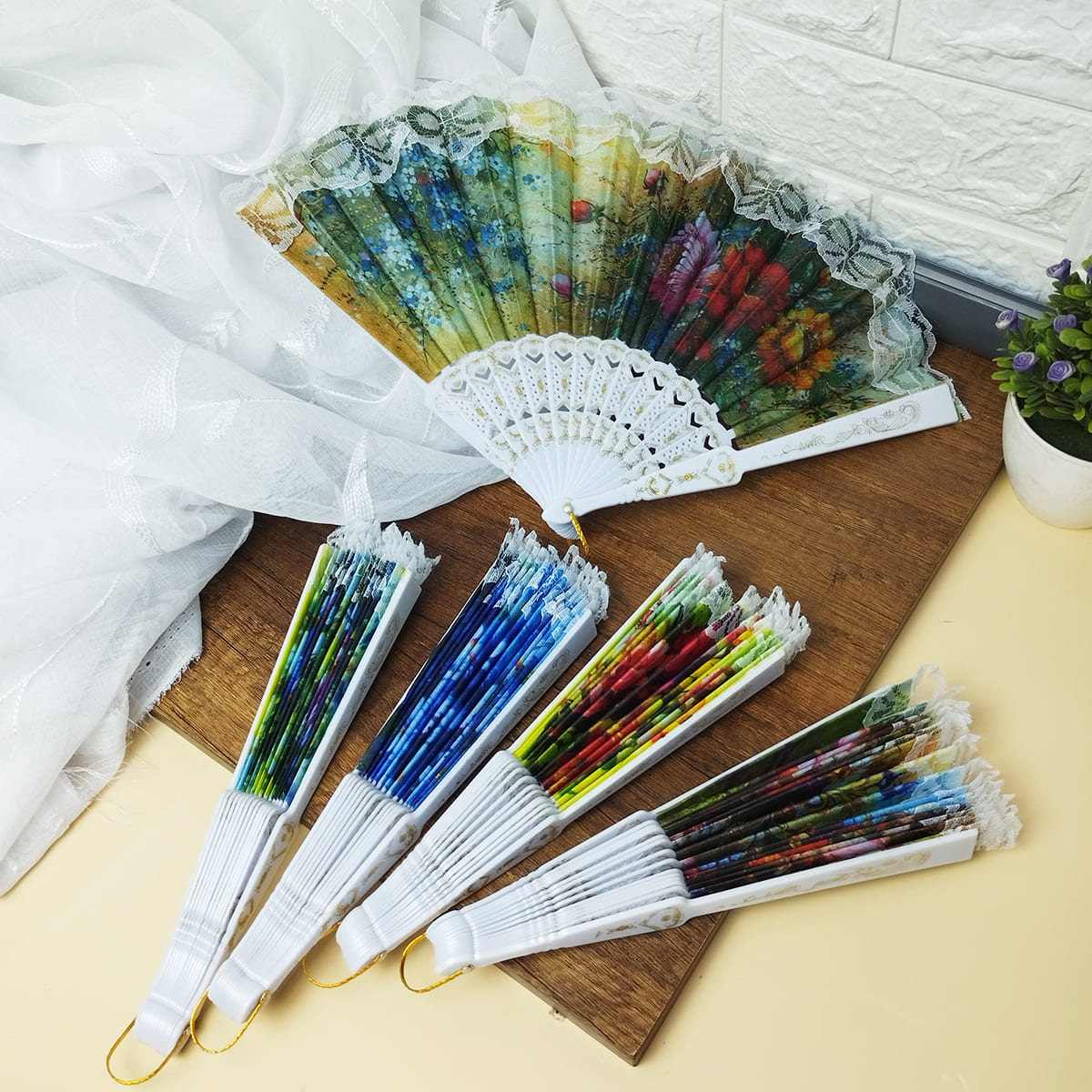 Miniatura 6 de Abanico De Mano X2 Plegable GM2024-340